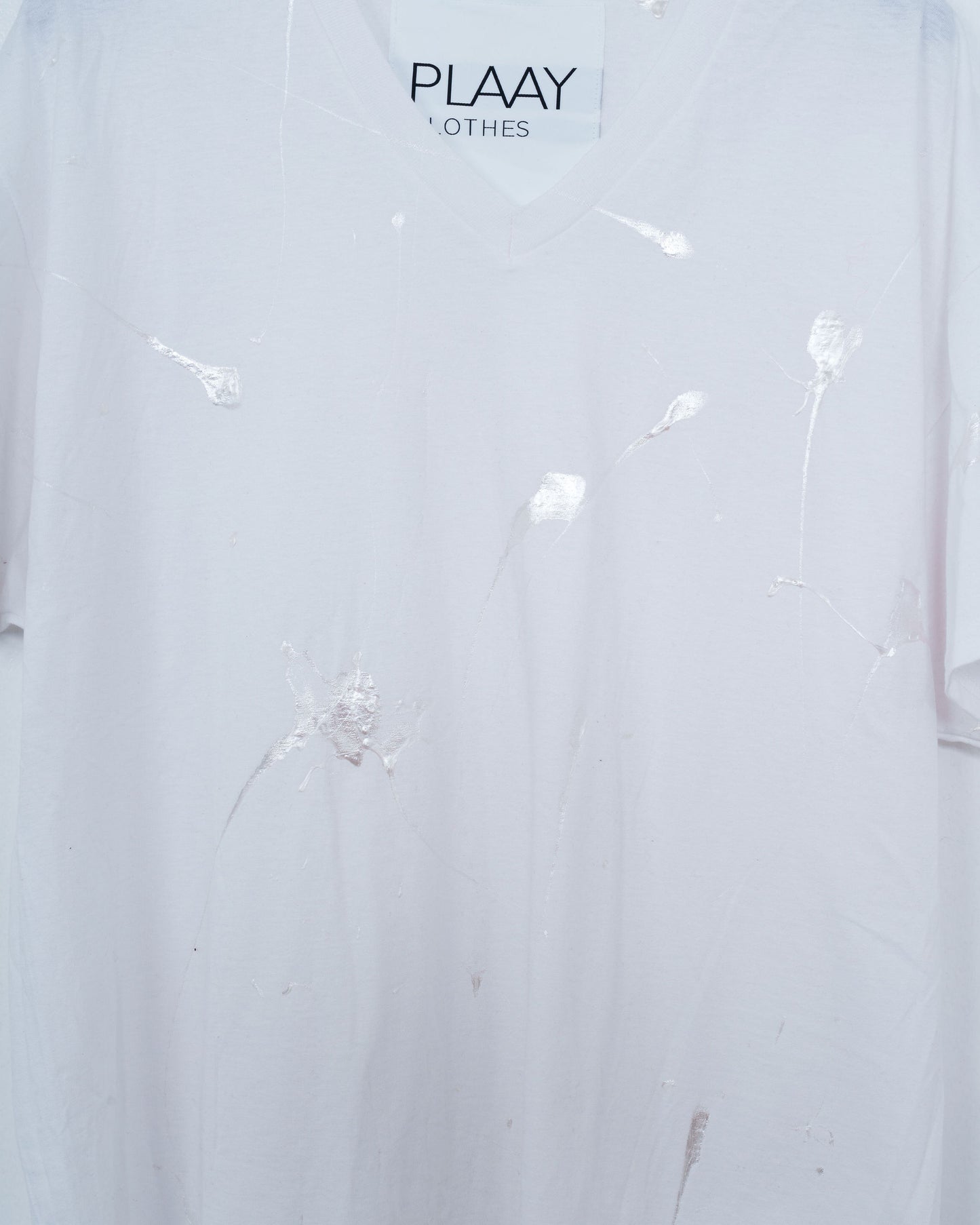 Plaay Tee W/ Silver Paint