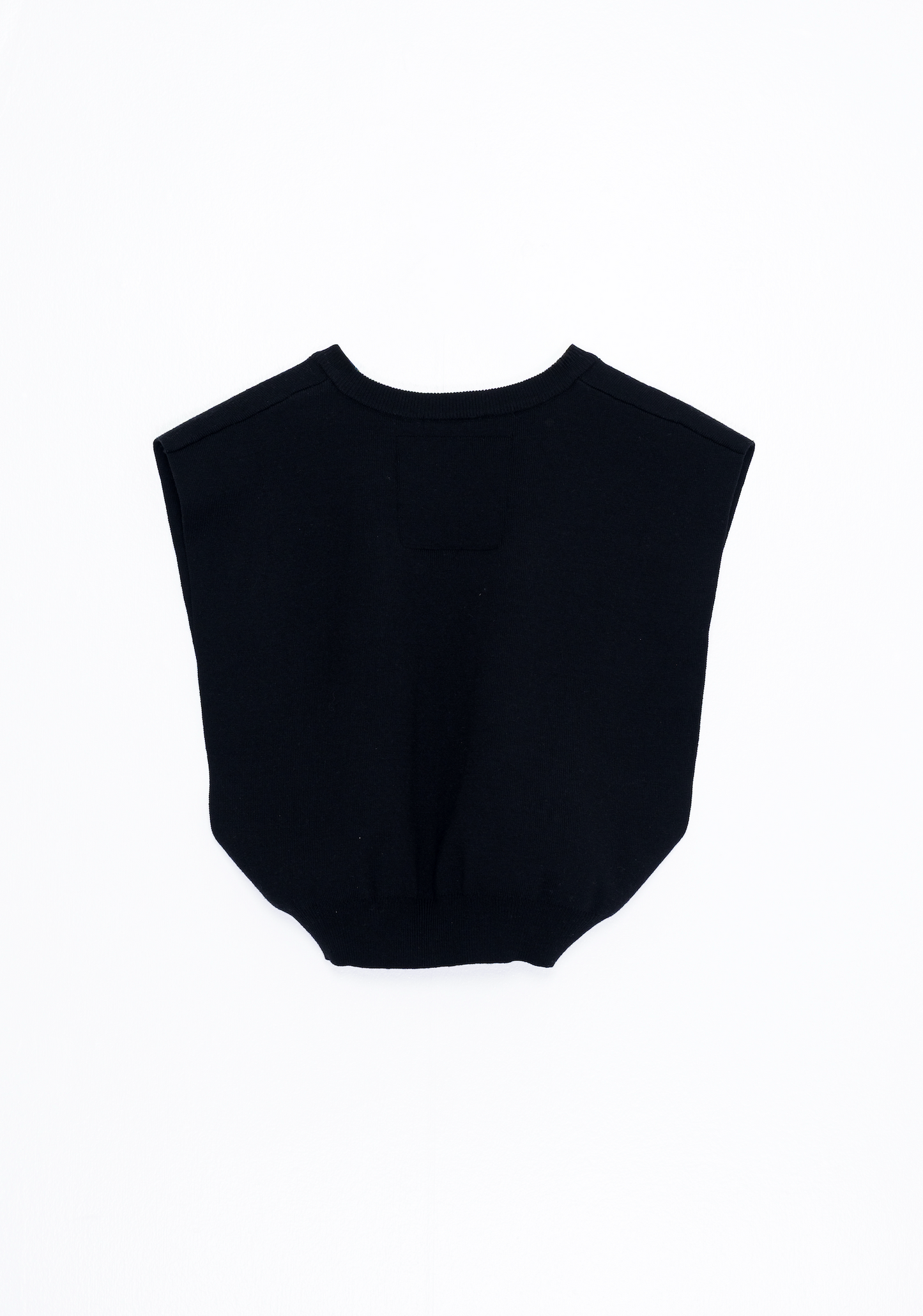 Plaay Knit Crop Vest – Black