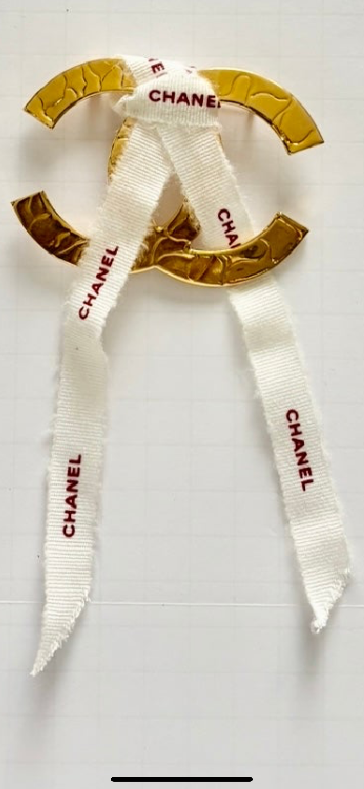 Oversized CC Brooch