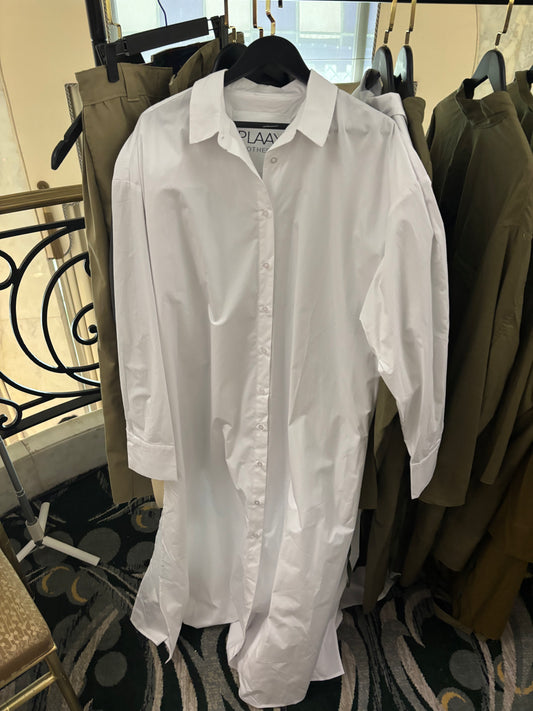 Oversized White Dress Shirt dress
