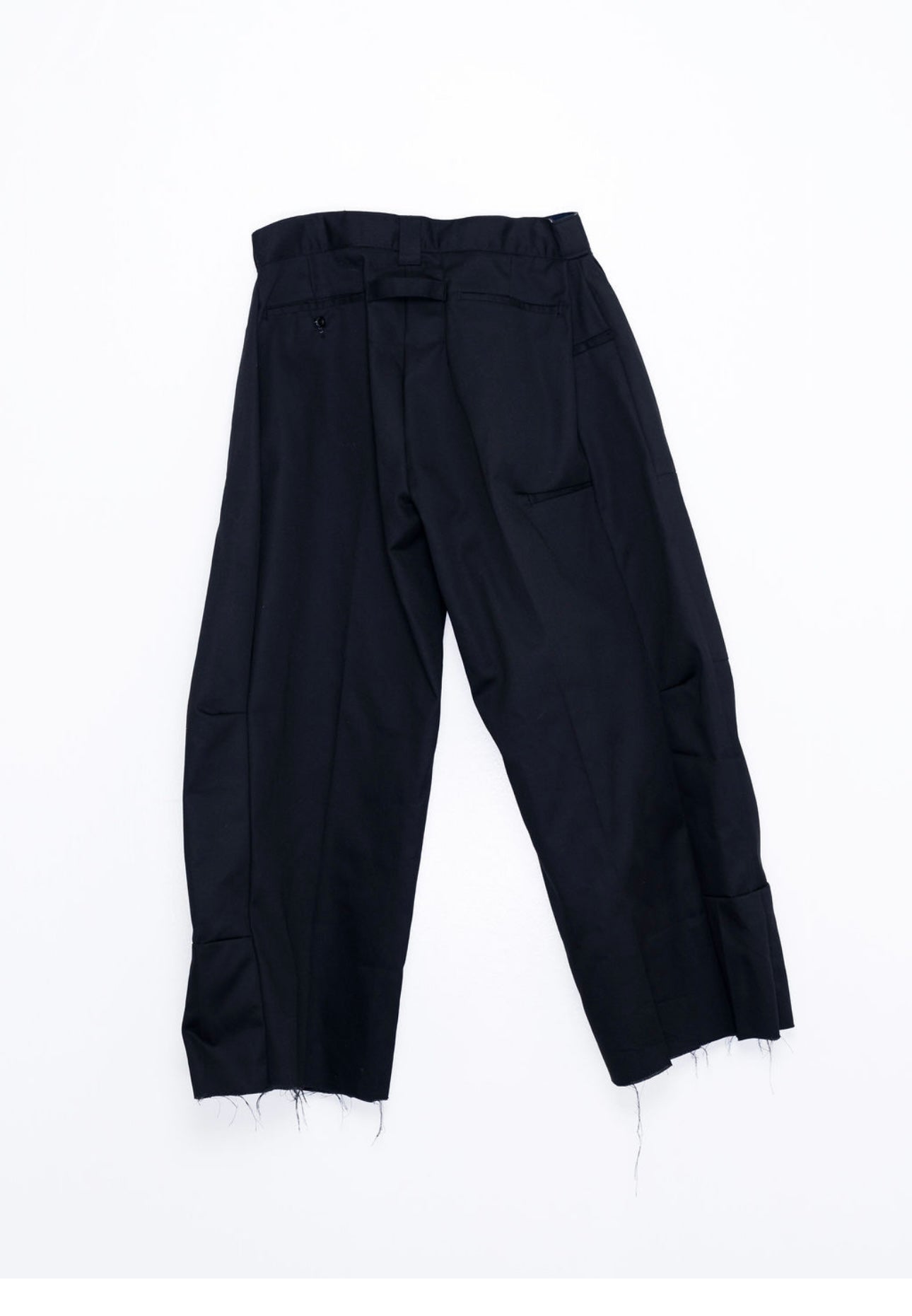 Black Wide-Leg work Trousers