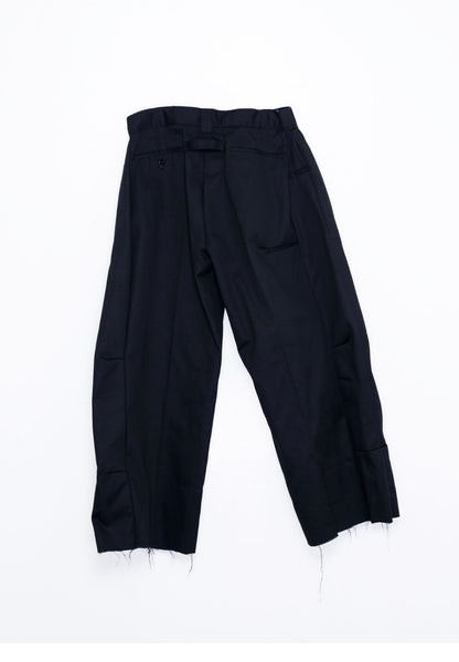 Black Wide-Leg work Trousers