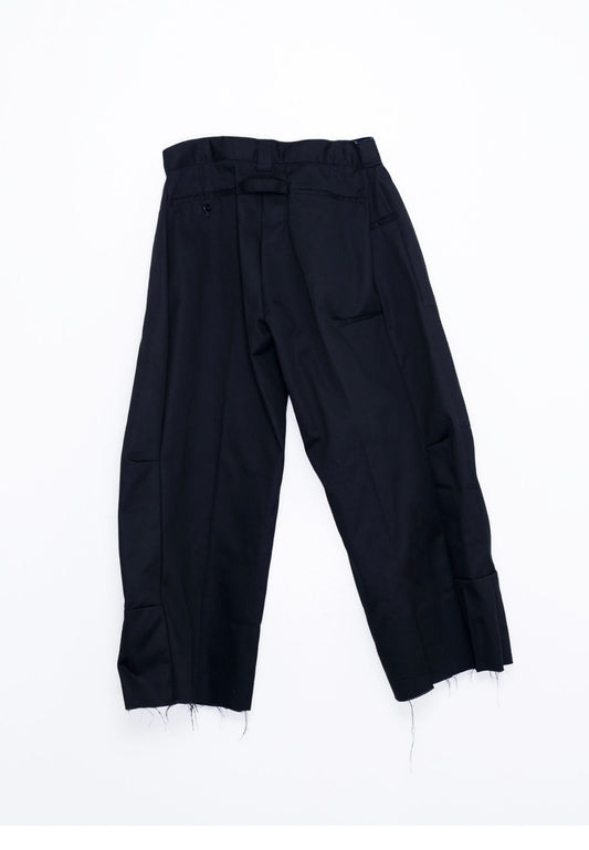 Black Wide-Leg work Trousers