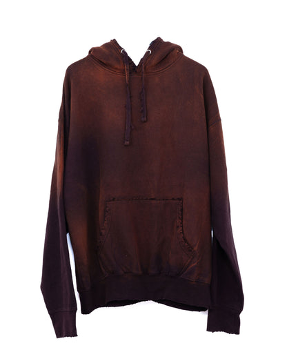 Rust and Black Plaay Hoodie