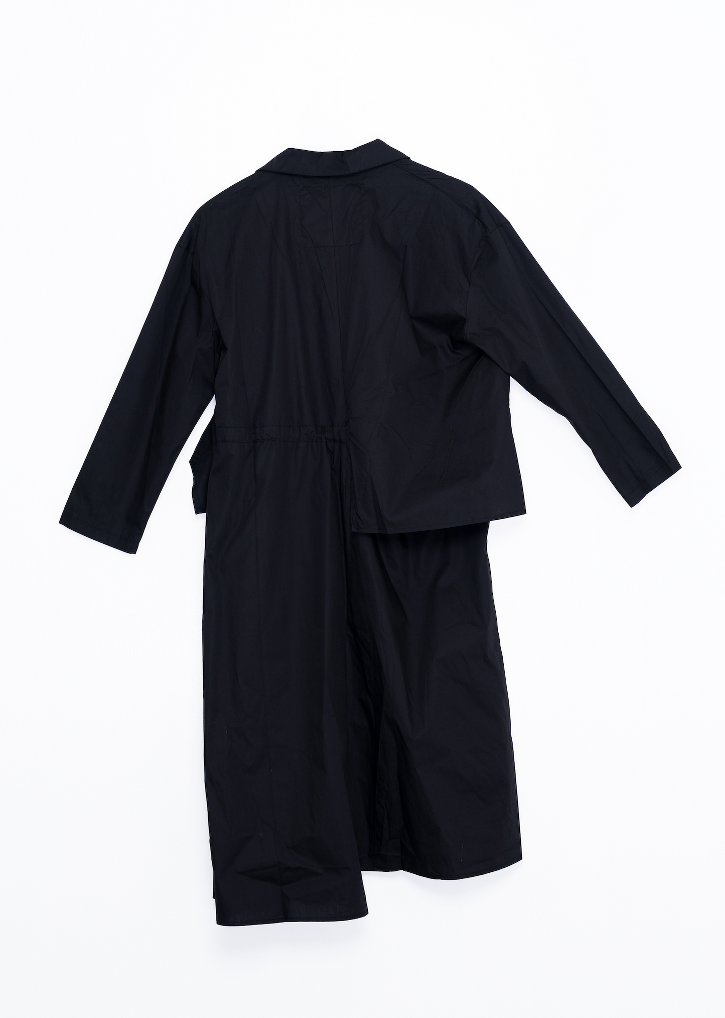 Asymmetric Adjustable long Shirt – Black