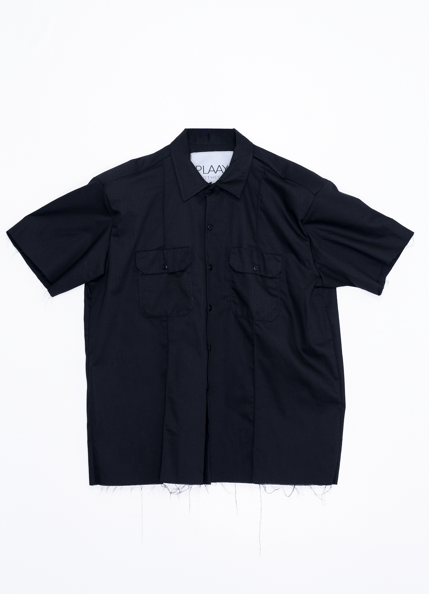 Work Shirt Short-Sleeve Button – Up-Black