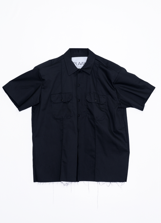 Work Shirt Short-Sleeve Button – Up-Black