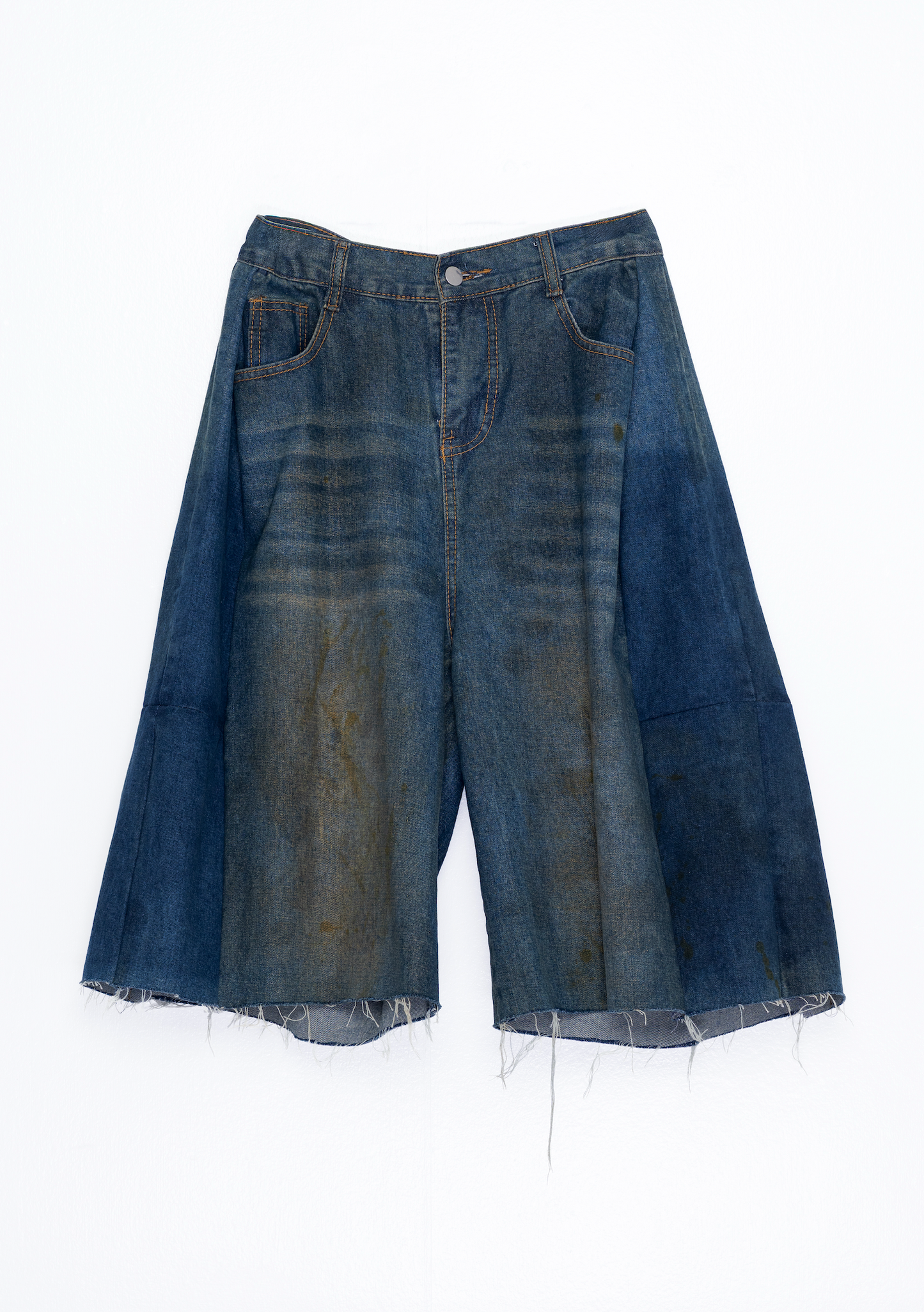 Aged Denim Culottes