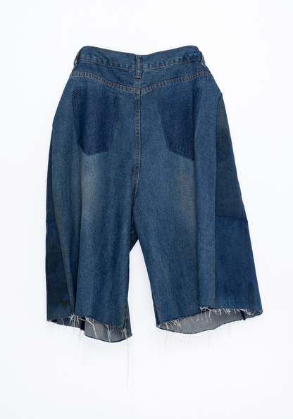 Aged Denim Culottes
