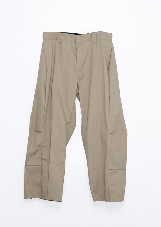 Plaay Pleated Work Trousers – Khaki