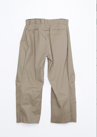 Plaay Pleated Work Trousers – Khaki